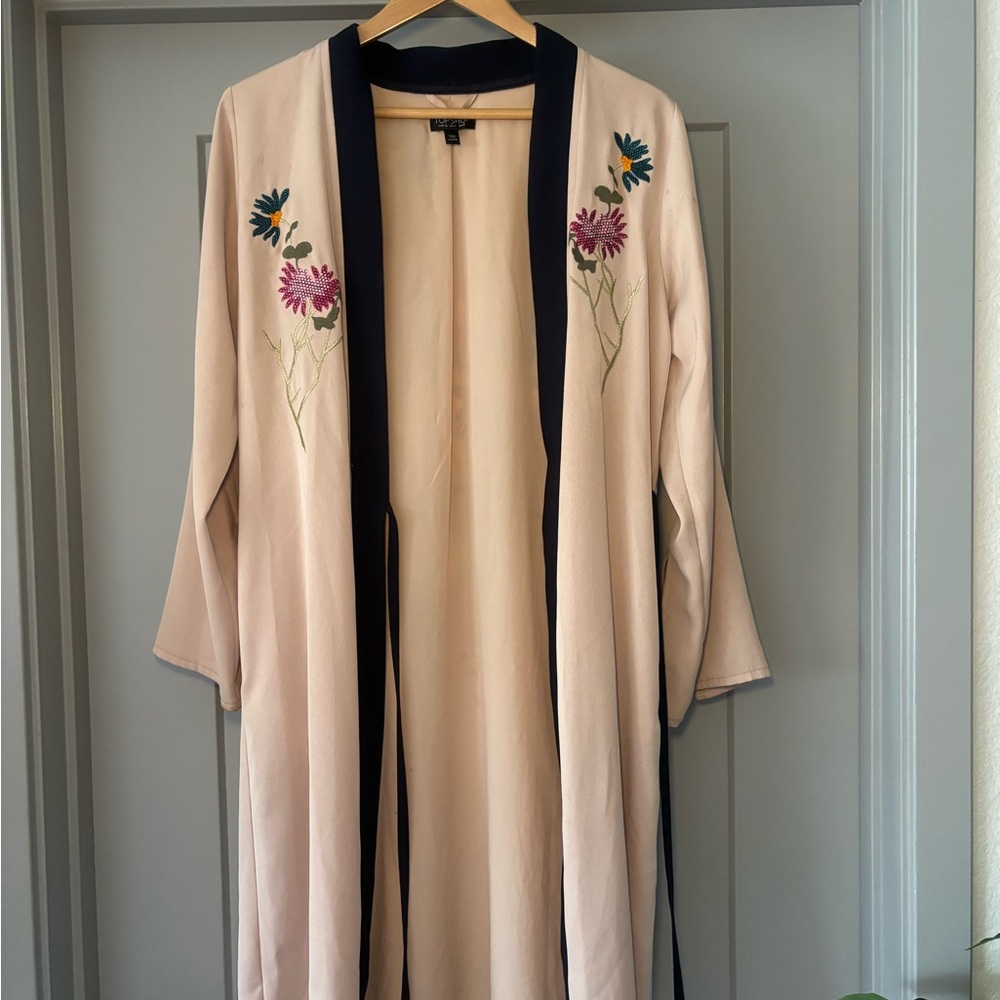 Top Shop Embroidered Duster Robe - Picture 3 of 8